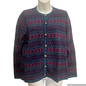 The TOG Shop Cardigan sweater. Size MP blue